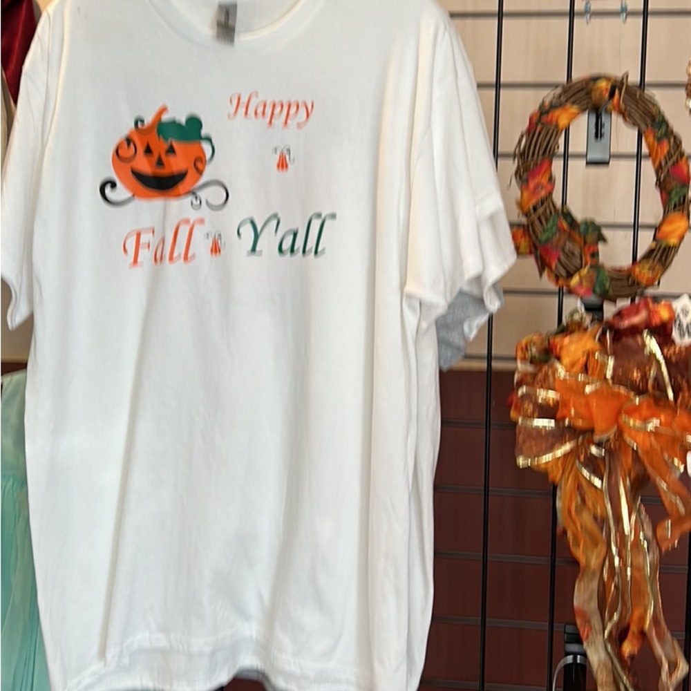 T-shirt with Handmade Decal Fall